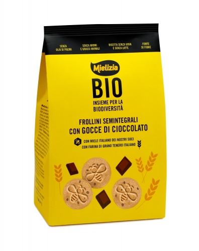 Frollini semi-integrali con gocce cioccolato biologici 300 g